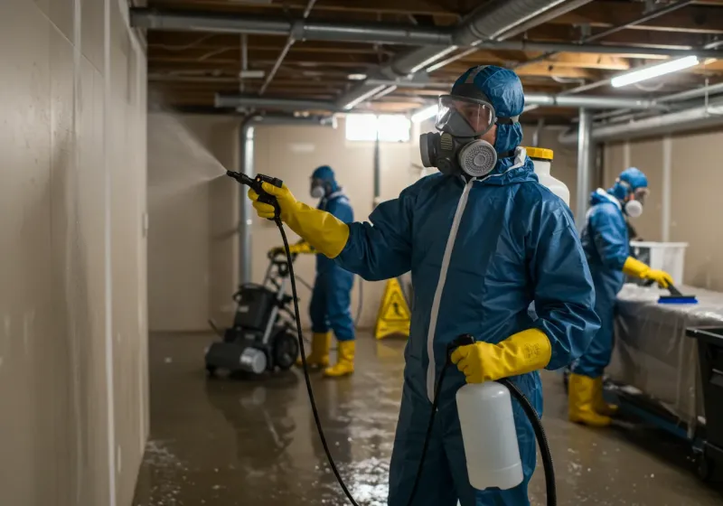 Basement Sanitization and Antimicrobial Treatment process in West Sedona, AZ