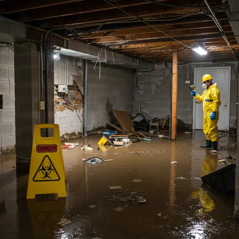 Flooded Basement Electrical Hazard in West Sedona, AZ Property
